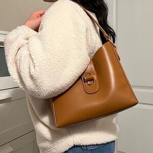 Brown Leather Shoulder Bag